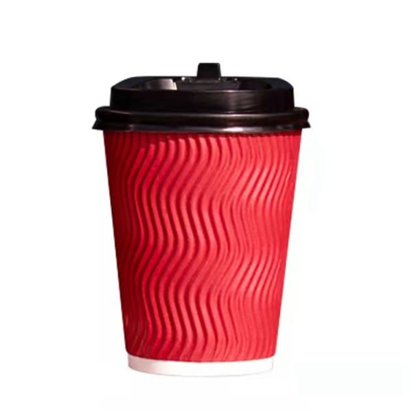 Disposable Hot Insulated Paper Cup Custom Printed Paper coffee Chocolate Cups