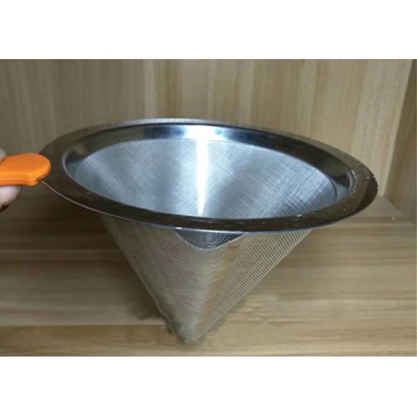 Professional Ceramic Stainless Steel Filter Cup Custom Hole Pattern And Size