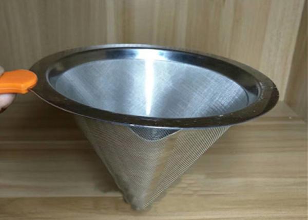 Professional Ceramic Stainless Steel Filter Cup Custom Hole Pattern And Size