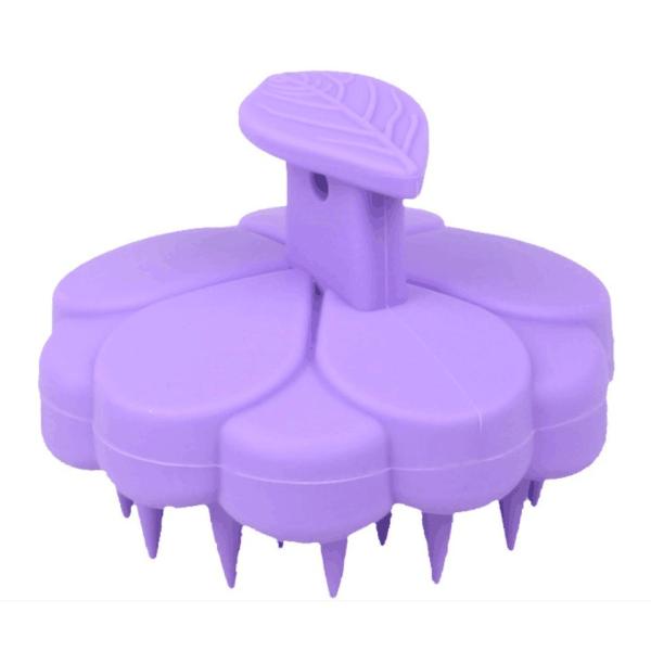 Soft Silicone Scalp Massager Shampoo Hair Massage Brush Scalp Cleansing Brush with Custom Logo Support
