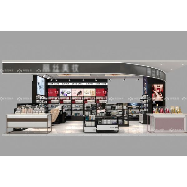 BKC023 Customized Beauty Store Interior Design Skincare Mall Kiosk for Cosmetic Shop Decoration