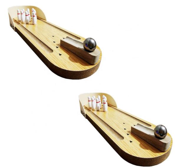 O boliches Tabletop da madeira de Kingda 350g ajustou a aprovação interna do CE dos esportes da família