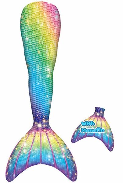 Breathable 80% Nylon + 20 Spandex Mermaid Tail For Swimming Party Toddler 110 120