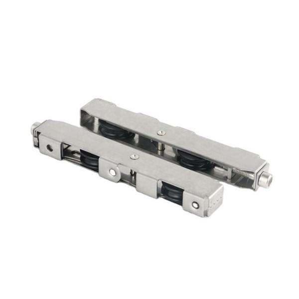 201 304 Stainless Steel Frame High Carbon Steel Bearing Nylon U Shape Pulley Wheel Stainless Steel Door Rollers