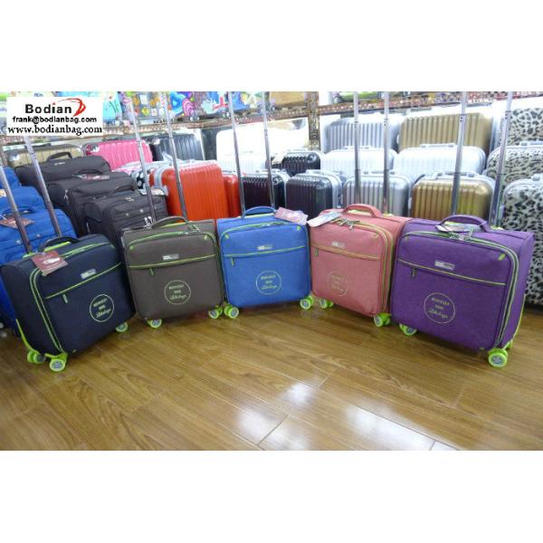 cheap soft sided 16'' laptop trolley luggage ,suitcases from Baigou China