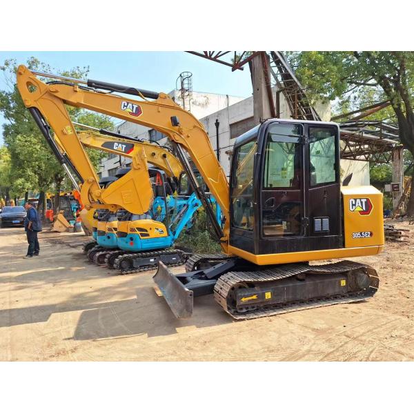 Подержанный мини экскаватор Cate 305.5E2 Гидравлический экскаватор с двигателем модели Cat C2.4 DI