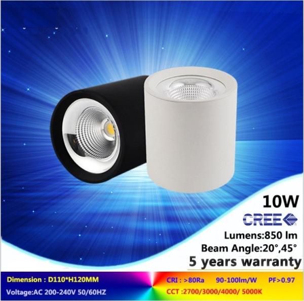 high quality ceiling light 10W to 45W 3000K/4000K led downlight with high lumens
