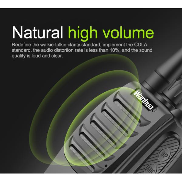 Hotel Wanhua WH27E Walkie Talkie Customizable 170*60*35MM Professional Long Range UHF