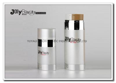 30ml Double Tube PP Airless Bottle For Skin Cream , Airless Pump Dispenser