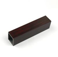 Profils en aluminium de tube de bâtiment de décoration de finition creuse en bois