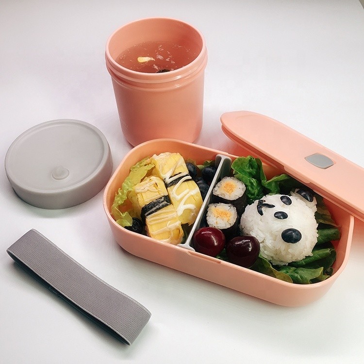 Go Outside 1-Layer Custom Logo Band Bento Box for Soup Fridge Microwave Safe BPA Free