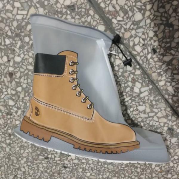 Waterproof Plastic High Heel Boots Rain Shoes Cover For Rain,  ankle Boot Foldable Waterproof Rain Shoes covers