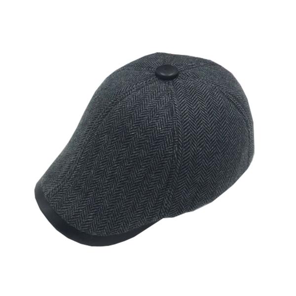 Unisex Custom Leather Hats , Leather Baseball Cap Plain Pattern ODM Designs