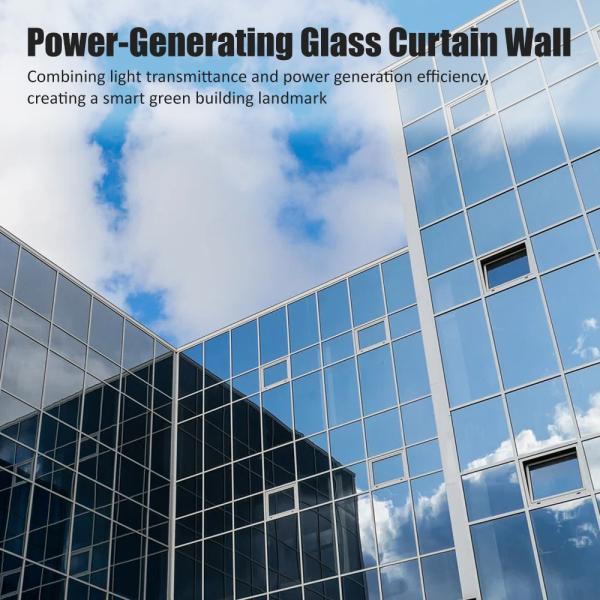 Huaping High Quality Power Glass Custom N-Type Bipv Glass Thin Film Solar Panel Perc IBC Sunrooms Building Facades