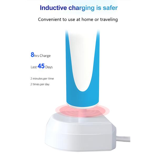 IPX7 Оральная чистка Звуковая электрическая зубная щетка Пара Водостойкая электрическая зубная щетка