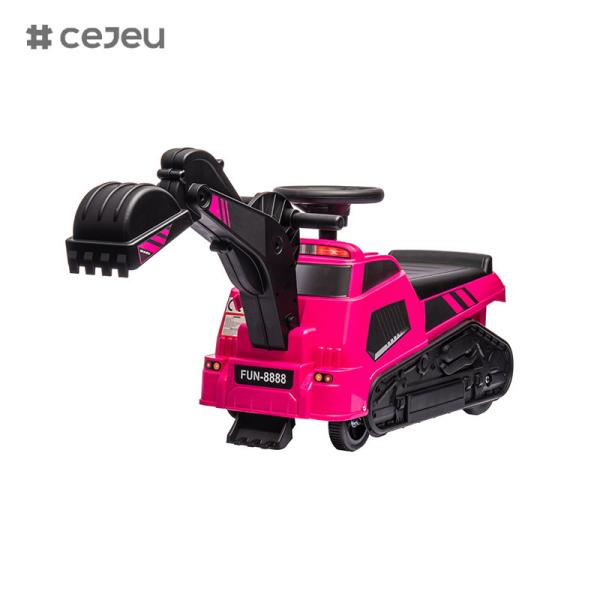 KINTEX Kids Ride on Tractor with Storage, Excavator Scooter Gift for Kids