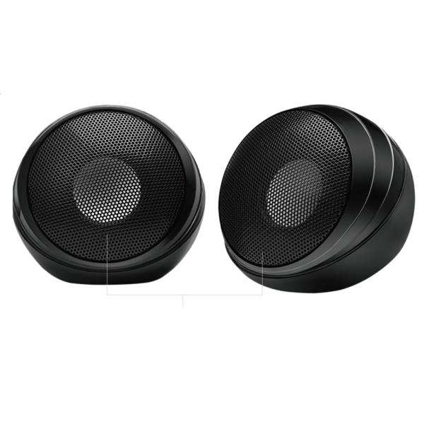 Wired Computer Speaker ABS Plastic With Iron Mesh Design 2-inch Speaker Driver With Dual 45mm Magnets 5V USB Power Supply Plug And Play