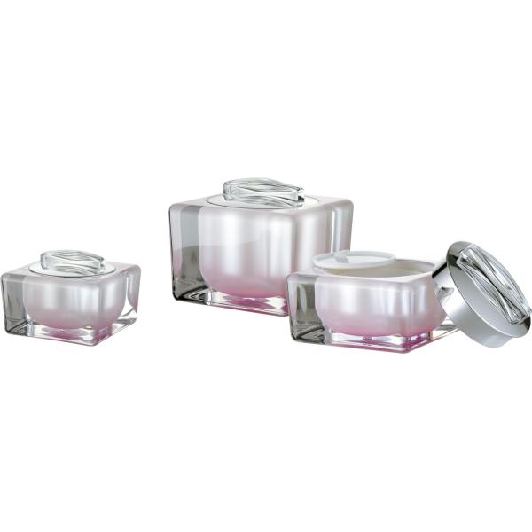 JL-JR810 PMMA Airless Cream Jar Pot 15g 30g 50g Leak Proof Seal
