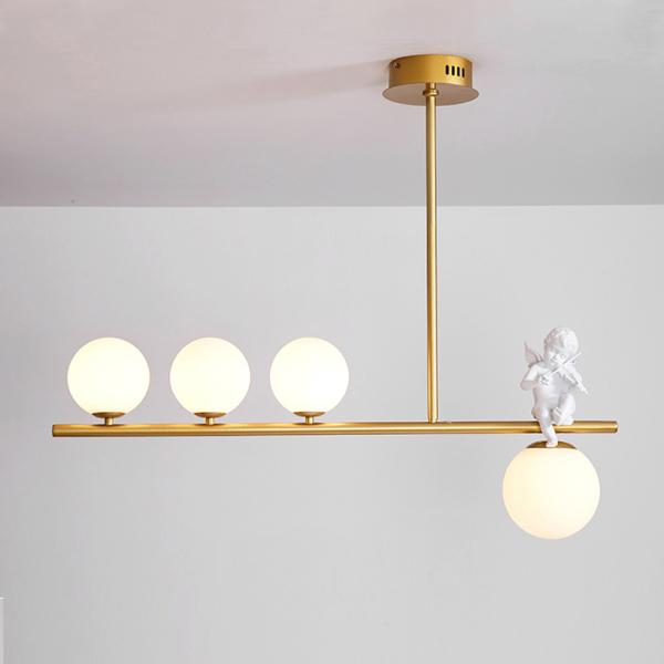 Angel chandelier Creative Personality Gold Ball glass chandelier(WH-MI-279)