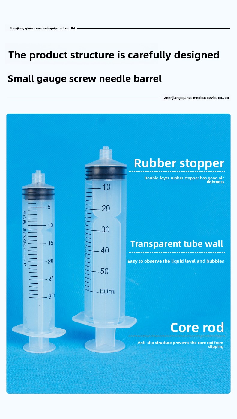 Screw-top Syringe Wholesale Disposable Veterinary Syringes Feeders 10 mL Small-size clear Plastic Needle Individually Packaged