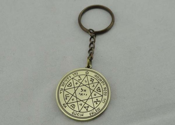 Promotional Russia Personalized Key Chain With Soft Enamel and Antique Brass Plating