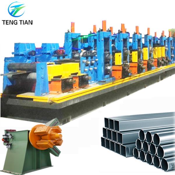 Carbon Steel Galvanized Tube Making Machine 80m/min Customizable