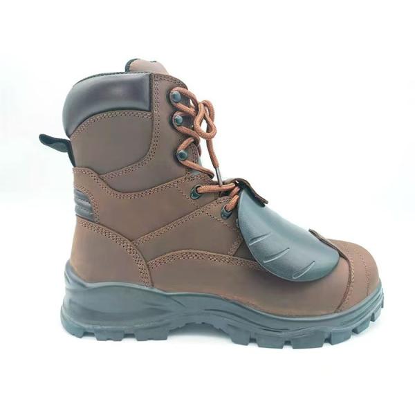 Hombres Botas de seguridad de trabajo Alta de la parte superior de las zapatillas de senderismo al aire libre con dedo de acero para la protección