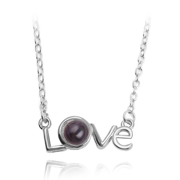 Nanotechnology Memory Love Necklace for Women Fashion Jewelry