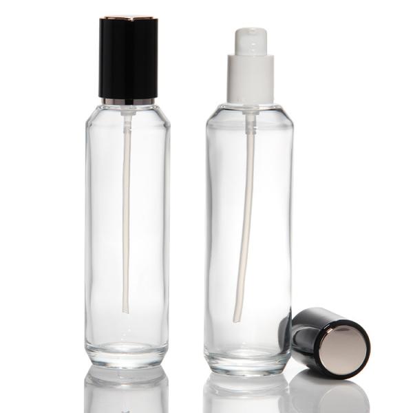 Wholesale Private Label Cosmetic Dropper Bottle Transparent Skincare Set Packaging Lotion Toner Perfume Oil Cream Jar