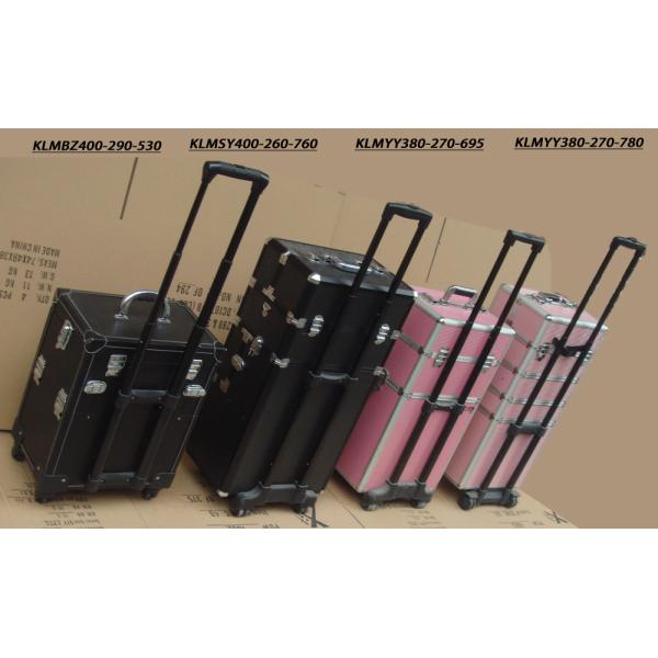 aluminum Rolling Beautitician Case with folder drawers KLMSY400-260-760