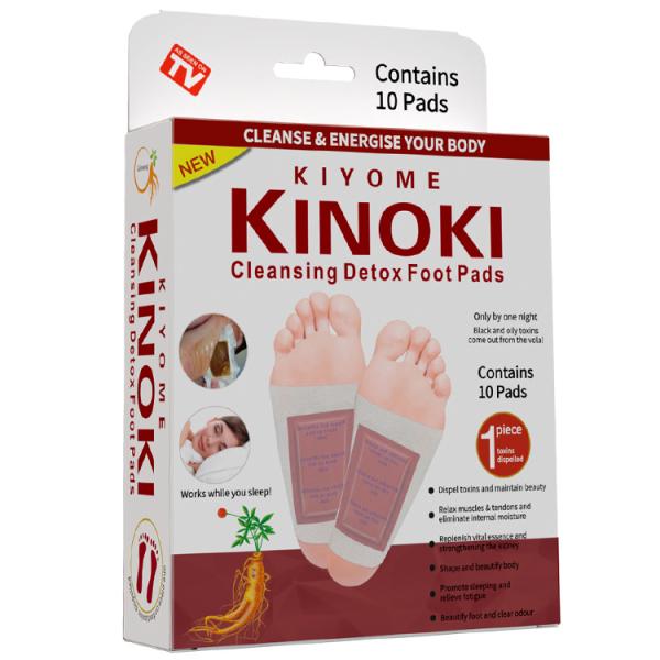 10 Pcs Per Box Ginger Salt Detox Foot Pads for Cleansing Feet and Enhancing Immunity