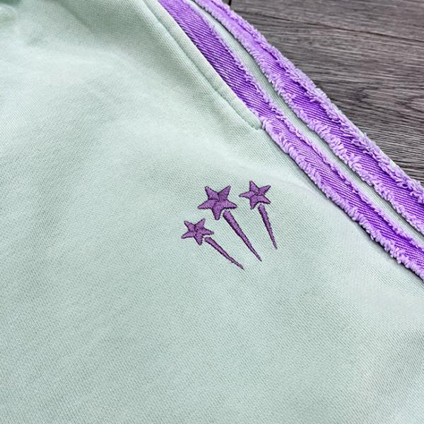 OEM Customized Size Embroidery Logo Streetwear Baggy Straight Wide Leg French Terry Sweatpants Joggers Pants For Men