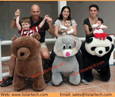 Motorized Animals One-Time Charger Plush Animal Electric Scooters, Plush Ride On Toys