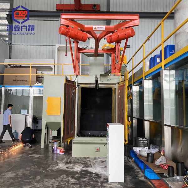 Large Section Steel Shot Blasting Machine Hook Type