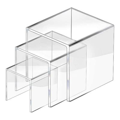 Product Clear Acrylic Riser Display Shelf Transparent Support Model Display Rack