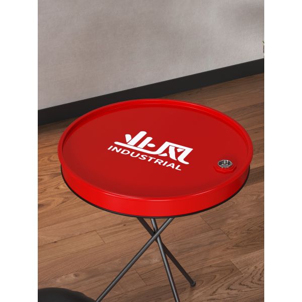 Customized Oil Drum Chair Red Iron Table And Chair For Hotels And Dining