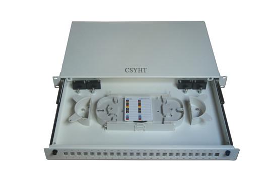 24 fibers 19 inchRack mounted fiber optic patch panel ARS24BM use in FTTX GPON CATV Telecommunications