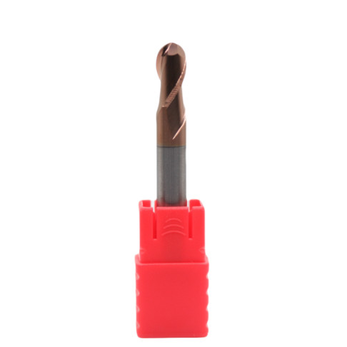 8mm Dia R4*8*16*8*150L 2Flutes TiAISiN Carbide Ball Nose End Mill para el acero