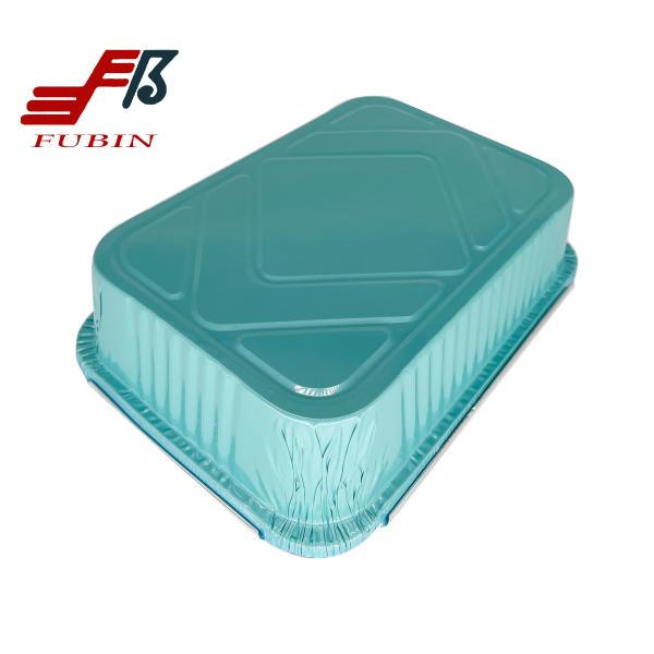 FDA Colored Aluminum Foil Pans Biodegradable Hotel Party Roast Work Home Packing