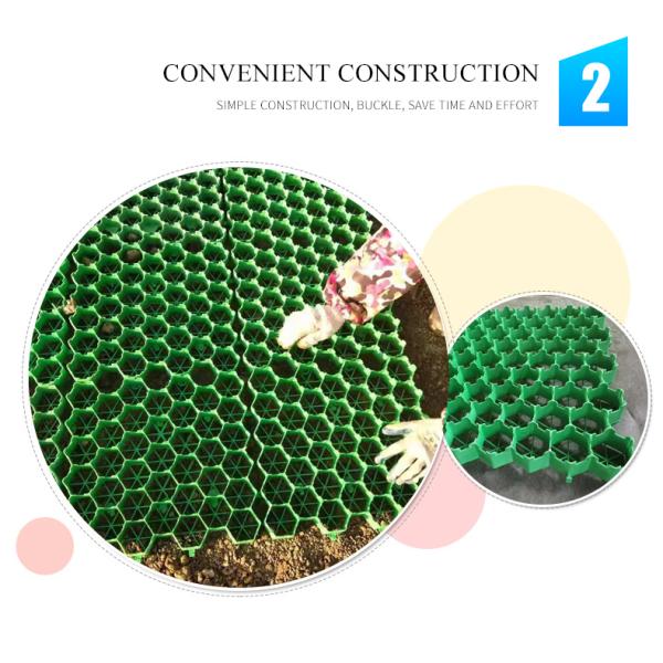 CE/ISO9001/ISO14001 Certified 38 48mm Plastic Grass Paver for Parking Lot and Driveway