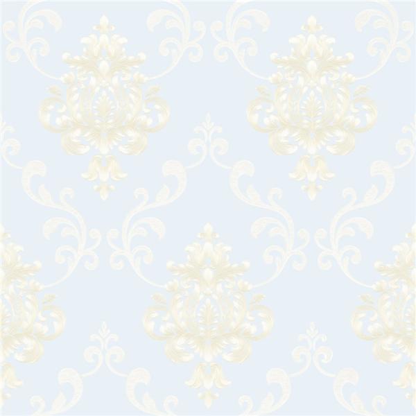 Fashion Modern Damask Print Wallpaper , Contemporary Damask Wallpaper 10m Length