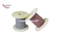2*0.711mm Fiberglass Insulated Thermocouple Cable Oxidized Surface