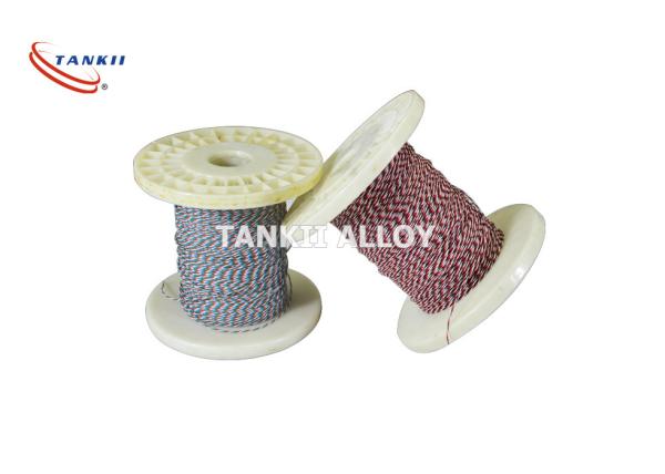 2*0.711mm Fiberglass Insulated Thermocouple Cable Oxidized Surface