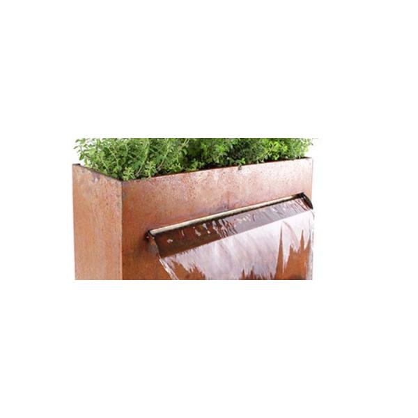 Многофункциональные орнаменты сада металла водопада Corten стальные с плантатором