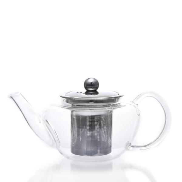 Glass Tea Set Glass Teapot Tea Infuser and 4 Double-Wall Insulated Glass Cups