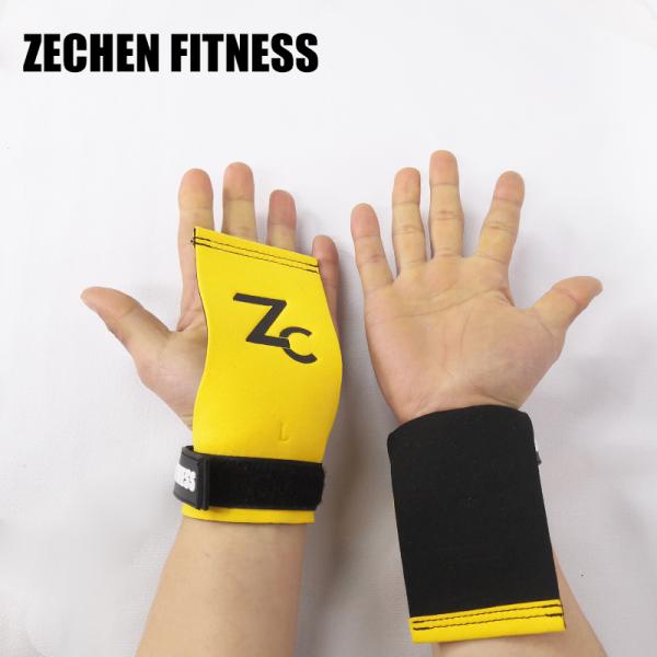 Suede Microfiber Fingerless Crossfit Grips Barehand Lifting Gloves Gym Accessories