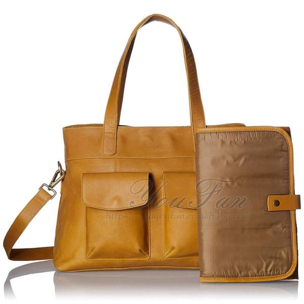 Baby Diaper Nappy Bag genuine leather diaper bag