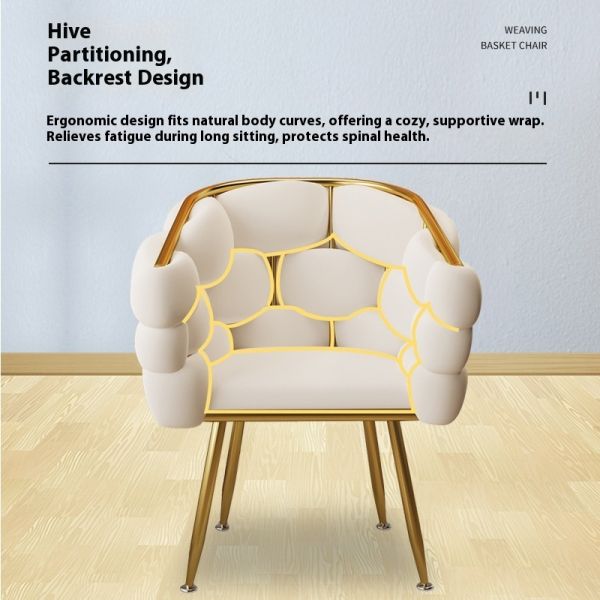 Modern Minimalist Style Single Dressing Lounge Chair for Living Room and Bedroom Accent Furniture Sofa