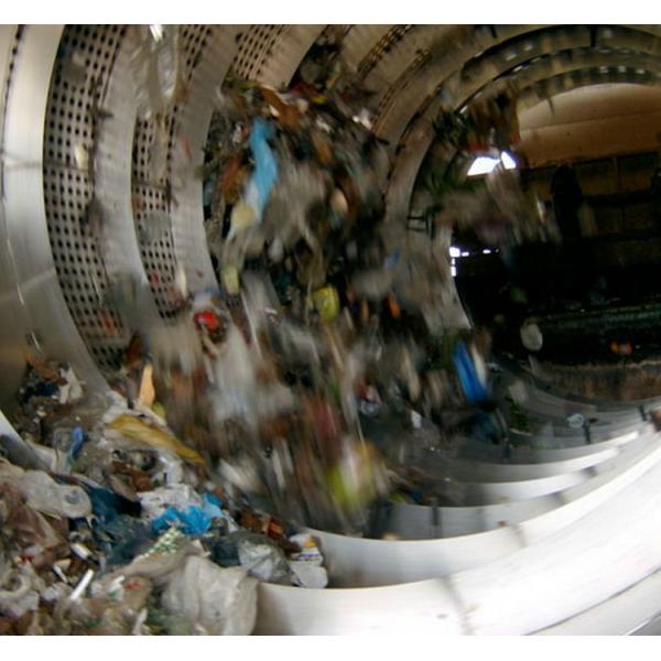 Waste Recycling Plant with Rubber Ball Cleaning System Feeding Size Less than 300mm