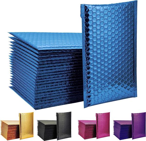 CTCX Insulated Mailers Bubble Padded Envelopes Aluminum Foil Bubble Mailing Bag  Custom Silver Metallic Bubble/Buble Mailer